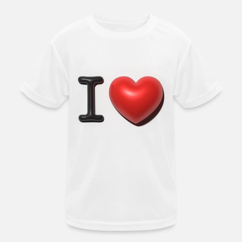 I Love en 3D T-shirt sport Enfant
