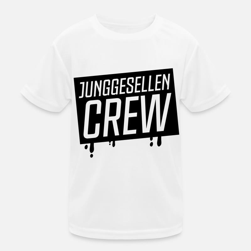 junggesellen crew Kinder Funktions-T-Shirt