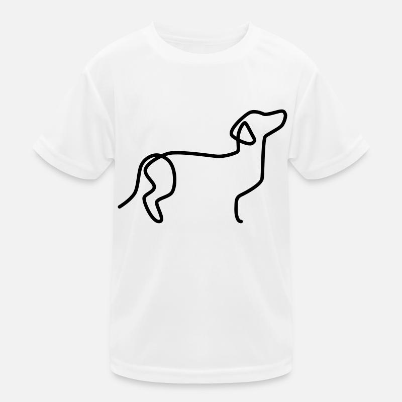 Dackel Kinder Funktions-T-Shirt