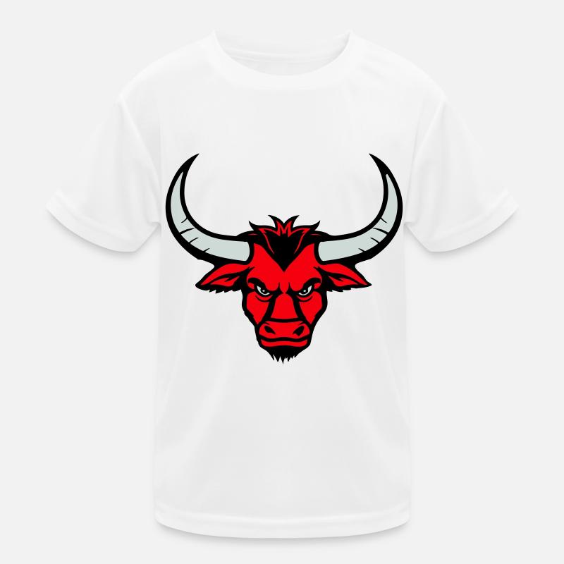 Tête d’animal taureau T-shirt sport Enfant