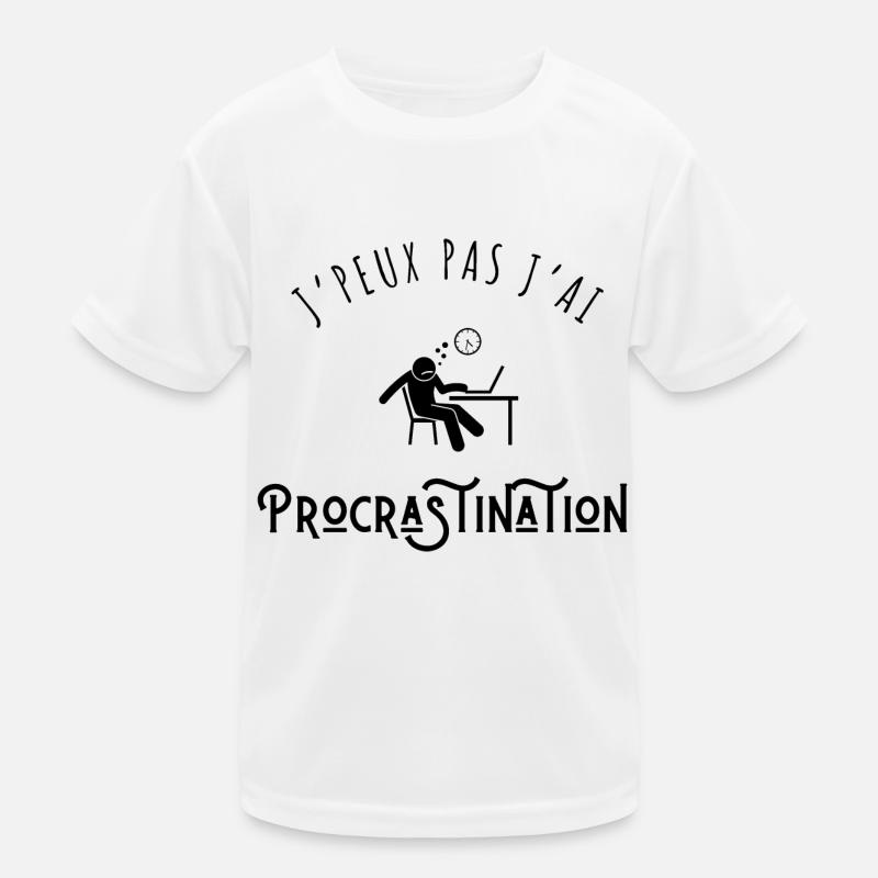 J’peux pas j’ai procrastination T-shirt sport Enfant