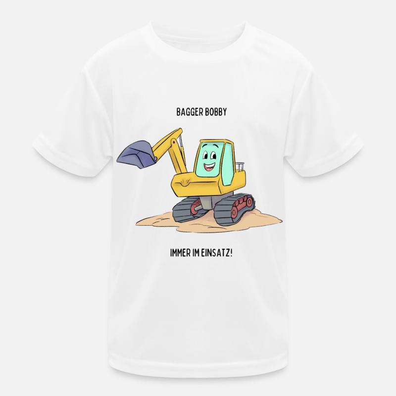 Bagger Bobby Immer im Einsatz! Kinder Funktions-T-Shirt