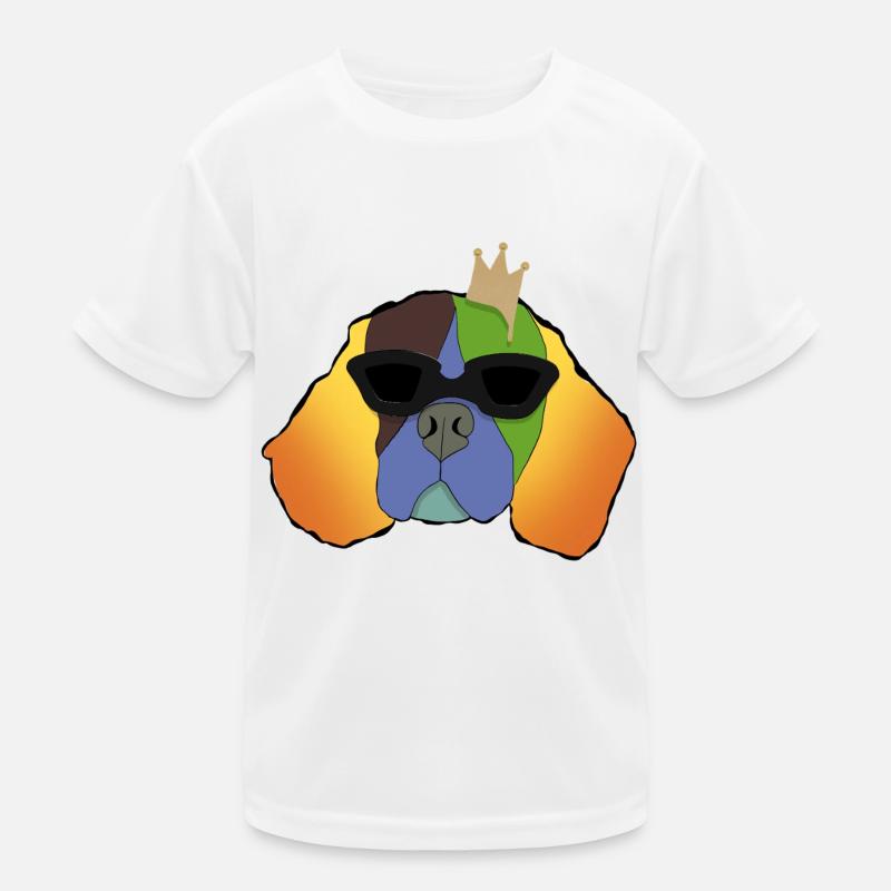 King Einstein - Kinder Funktions-T-Shirt - Weiß