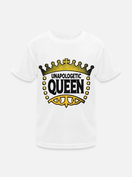 Unapologetic Queen - Kids Functional T-Shirt - white