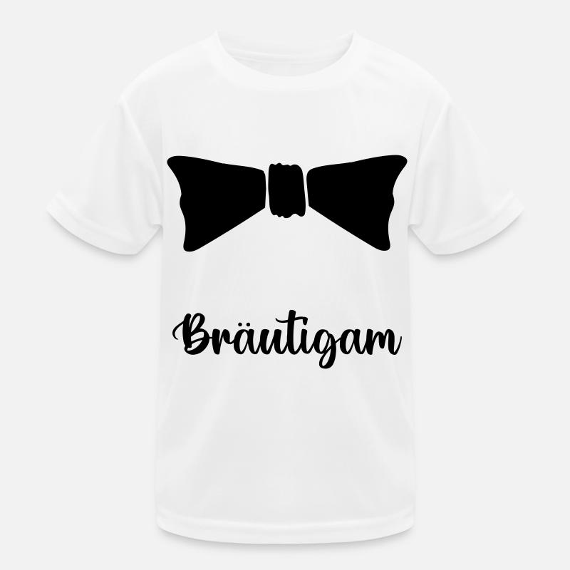 fliege braeutigam Kinder Funktions-T-Shirt