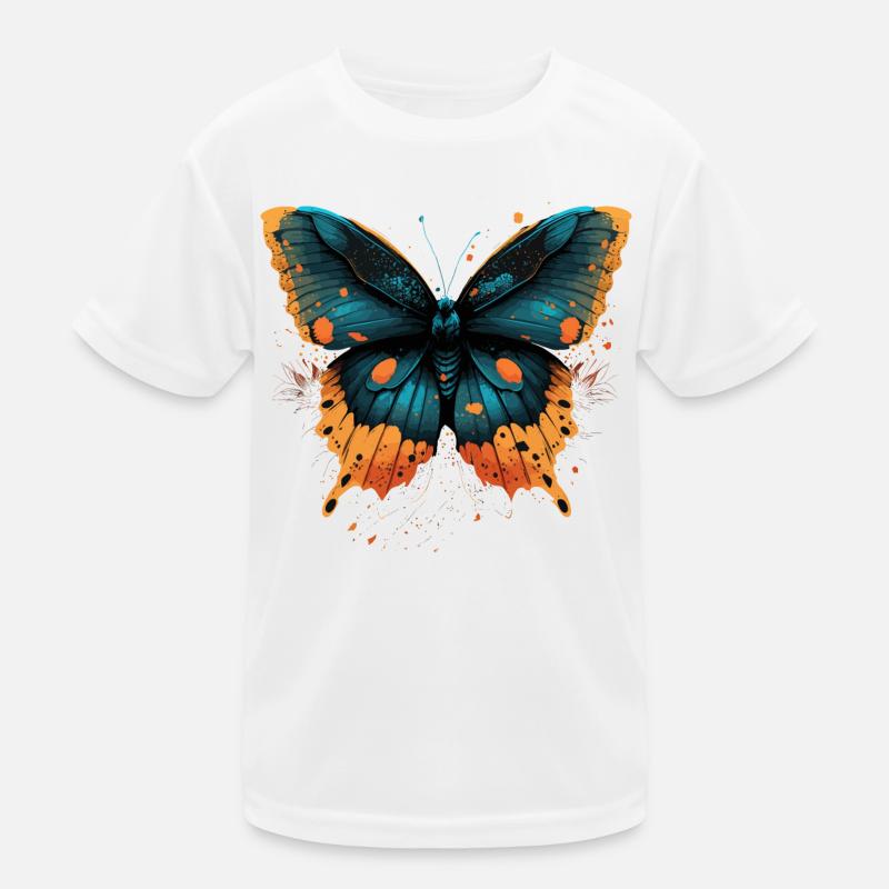 Delicate Butterfly Kids Functional T-Shirt