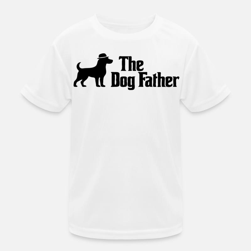 Der Hundevater Horizontale Fedora-Hundekunst Kinder Funktions-T-Shirt