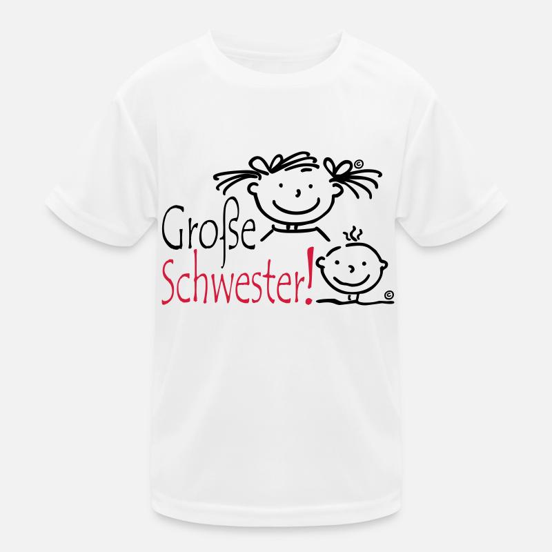 Grosse Schwester Kinder Funktions-T-Shirt