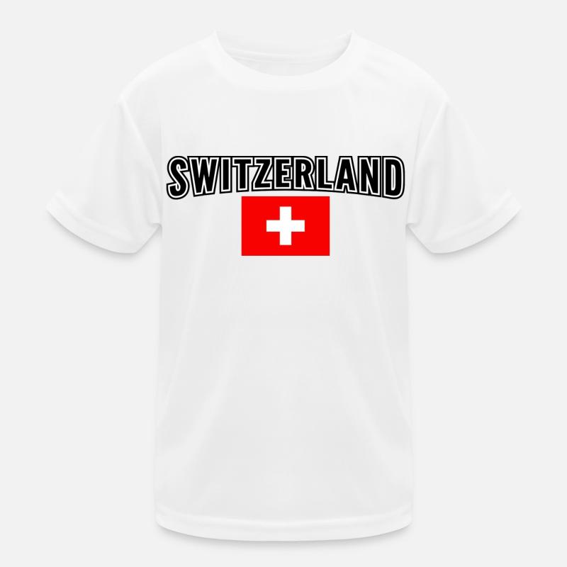 Schweiz Kinder Funktions-T-Shirt
