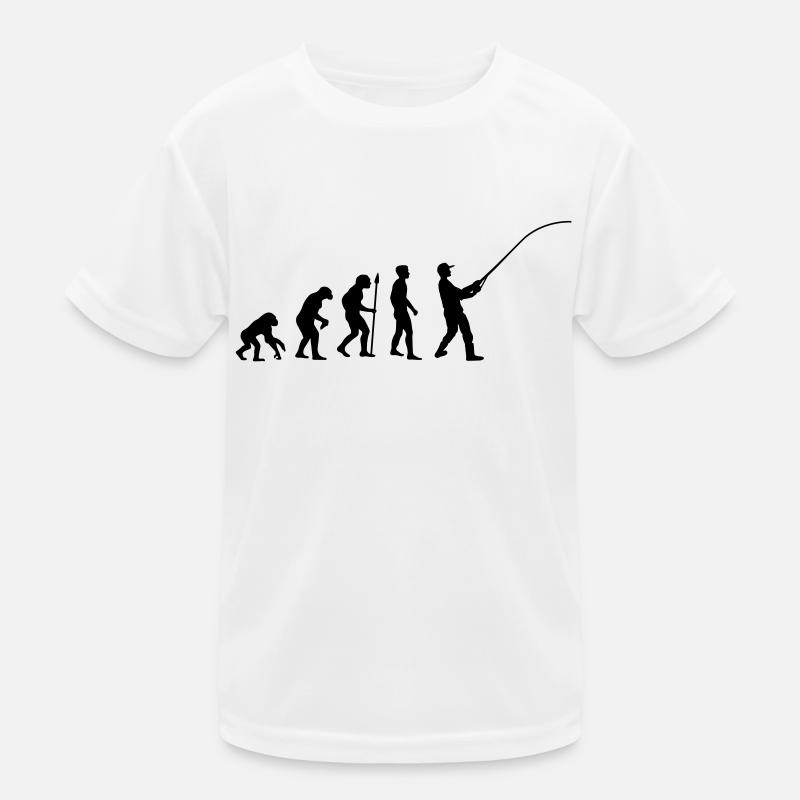 fishing__evolution____f1 Kinder Funktions-T-Shirt