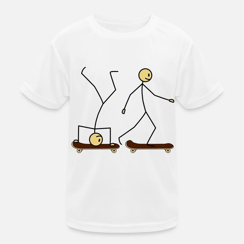 Skateboard Fun Kids Functional T-Shirt