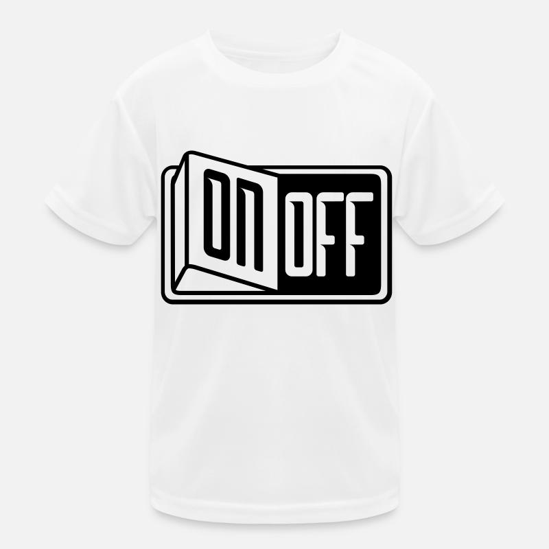 turn off off on switch button switch on Kids Functional T-Shirt