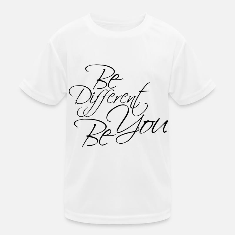 Be Different Be You Design Kinder Funktions-T-Shirt