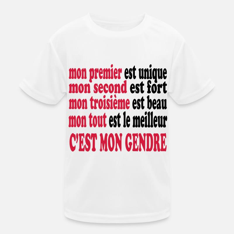 Mon gendre est beau Kinder Funktions-T-Shirt