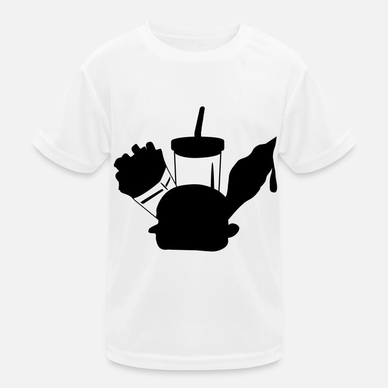 fast food menue eiscreme Kinder Funktions-T-Shirt