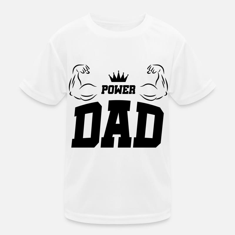dad power Kinder Funktions-T-Shirt