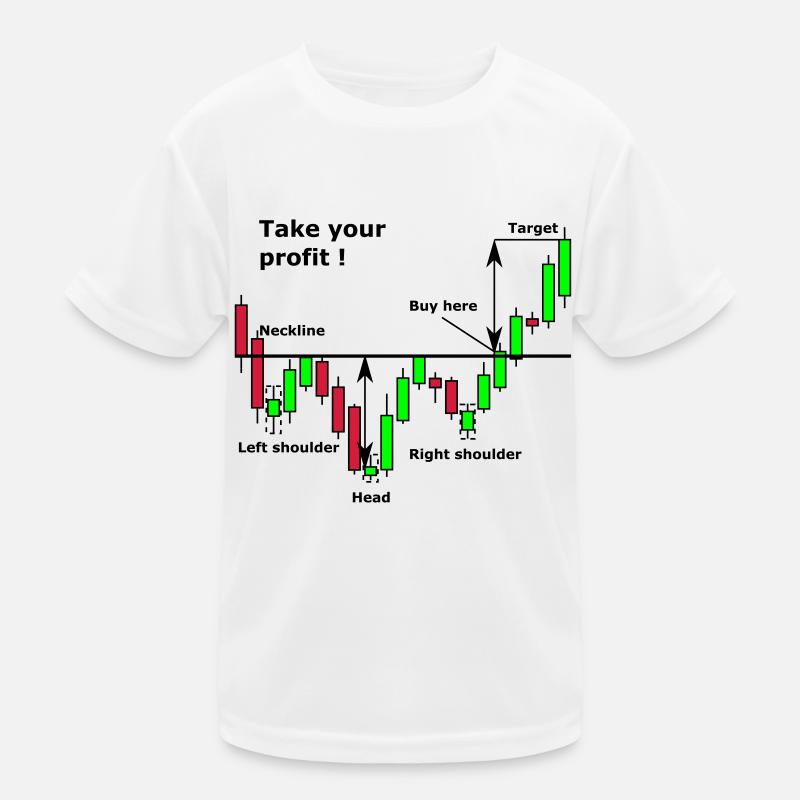 Shoulder-Head-Shoulder Chart Kids Functional T-Shirt