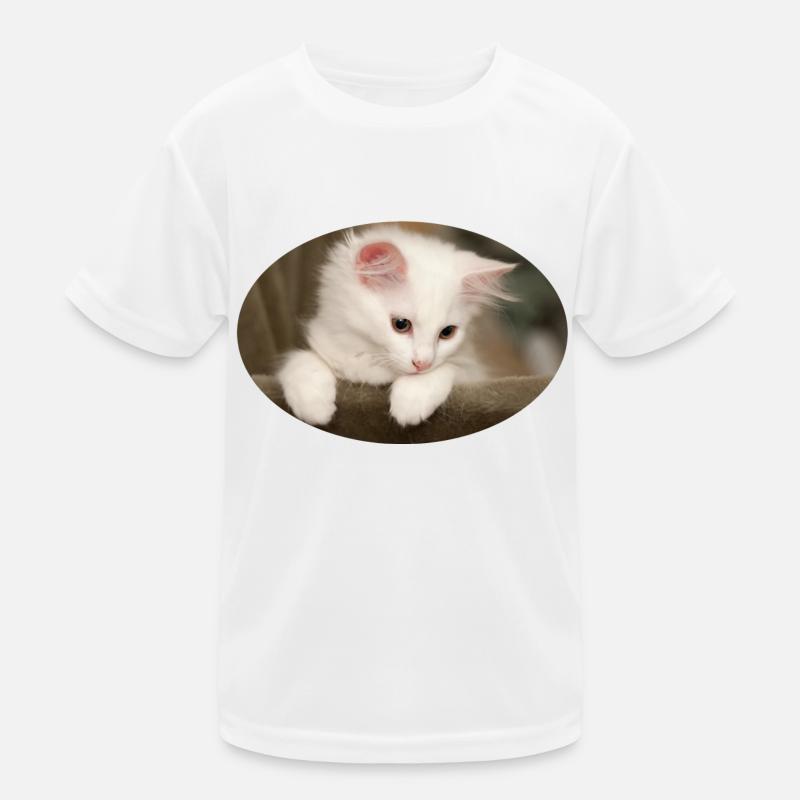 Kitten - Kids Functional T-Shirt - white