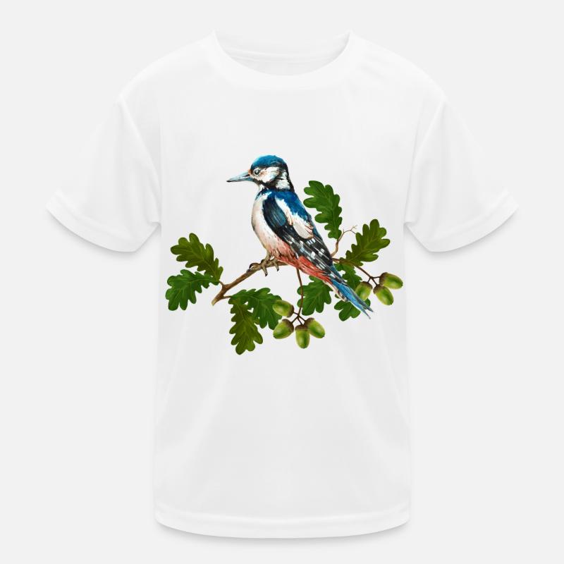 Bunte Vogel Kinder Funktions-T-Shirt