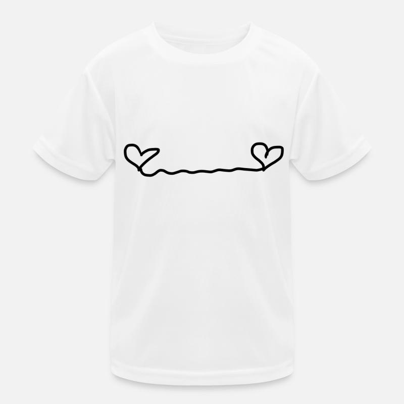 Herz Herzen Kinder Funktions-T-Shirt