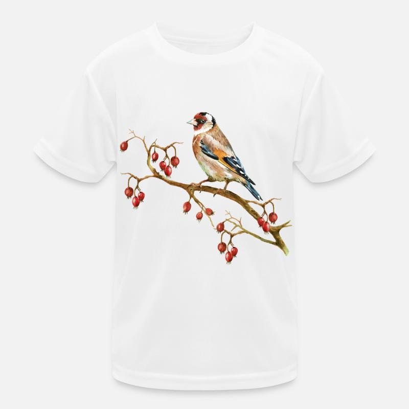 Bunte Vogel Kinder Funktions-T-Shirt