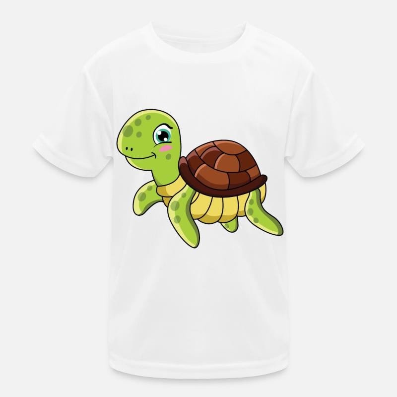Turtle Cartoon Kids Functional T-Shirt