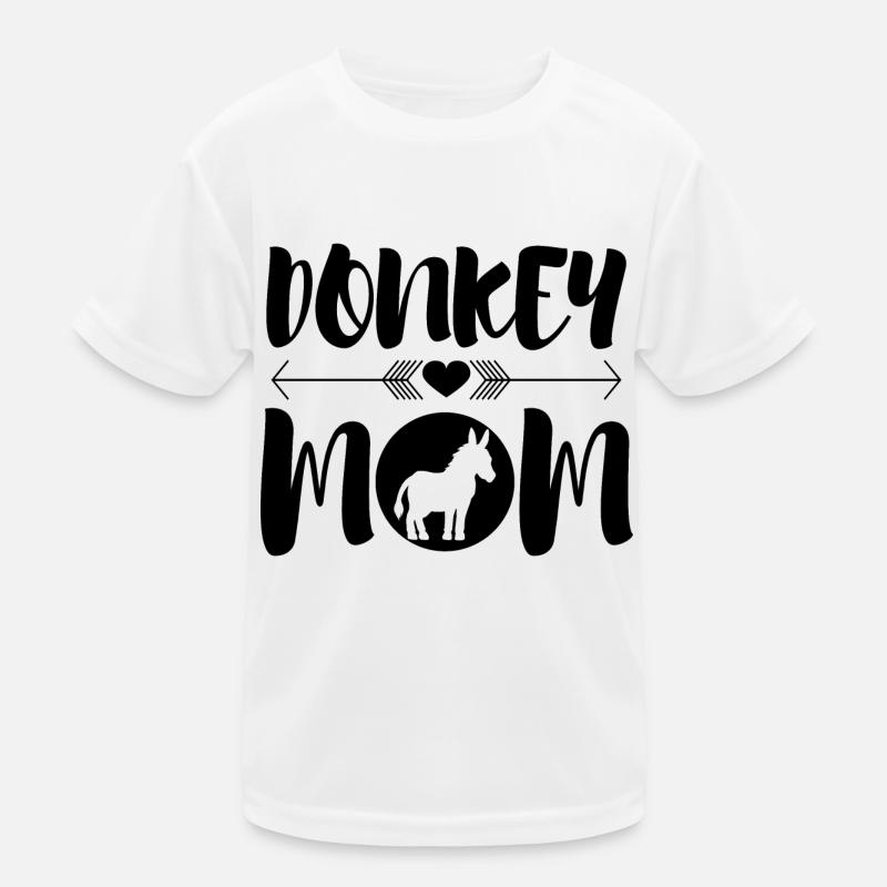 Bébé âne Maman Mulet Ironic T-shirt sport Enfant