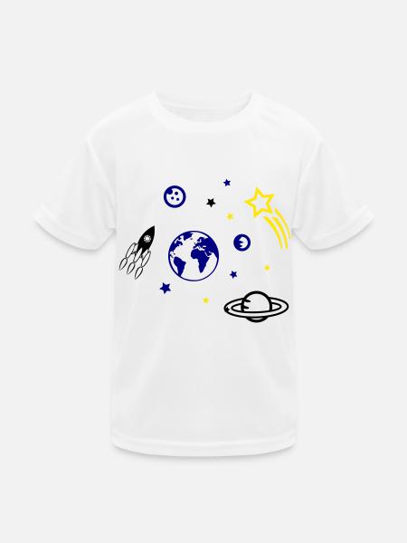 universe - Kids Functional T-Shirt - white - Front