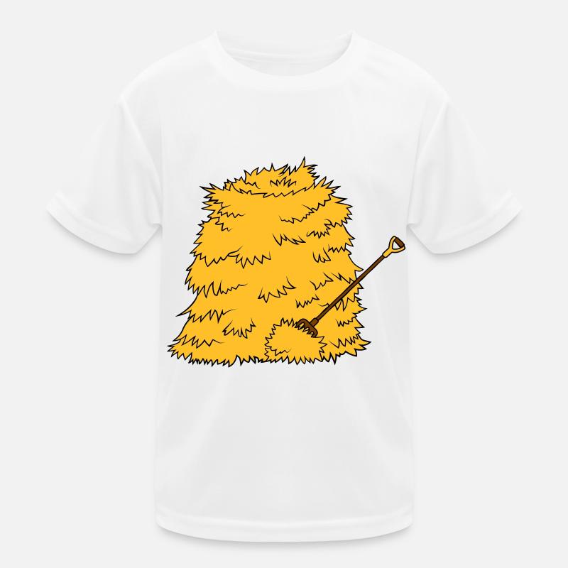 Mistgabel Strohberg Heugabel Kinder Funktions-T-Shirt