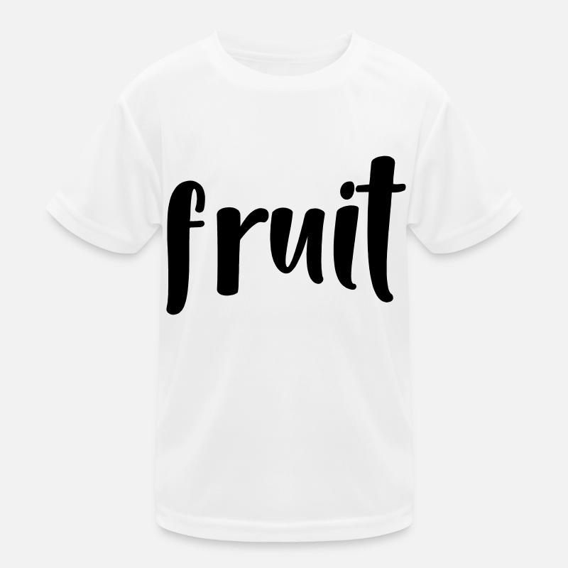 Obst - Kinder Funktions-T-Shirt - Weiß