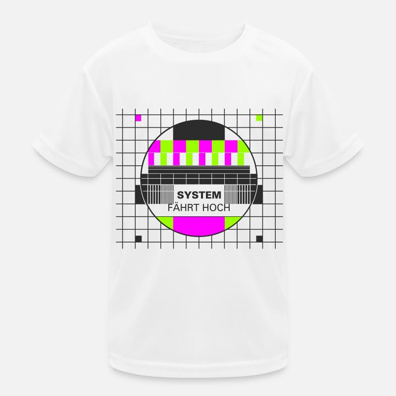 Testbild System fährt hoch Kinder Funktions-T-Shirt