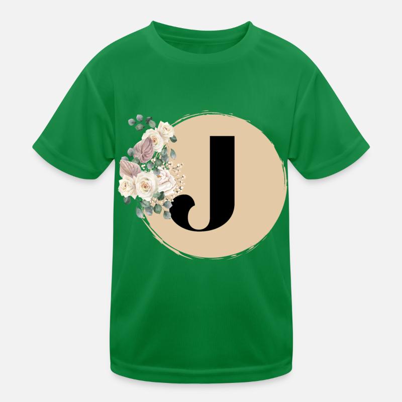 Buchstabe J Kinder Funktions-T-Shirt