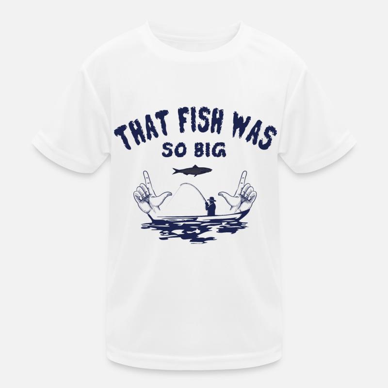 Der Fisch war so groß Kinder Funktions-T-Shirt
