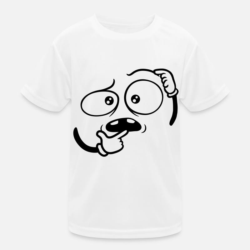 Visage gestuel de la main douteux T-shirt sport Enfant