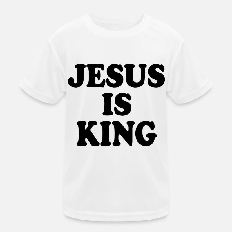 Jesus is king T-shirt sport Enfant