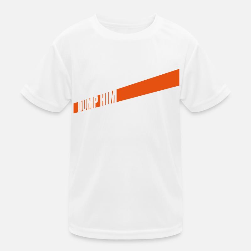 dump him quote logo Kids Functional T-Shirt