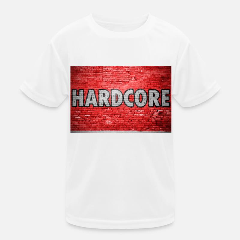 Hardcore Brick Wall Graffiti Kids Functional T-Shirt