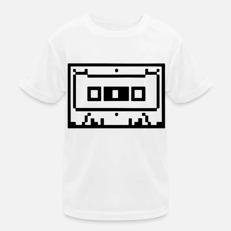 Kassette Verpixelt Retro Geschenkidee Kinder Funktions-T-Shirt