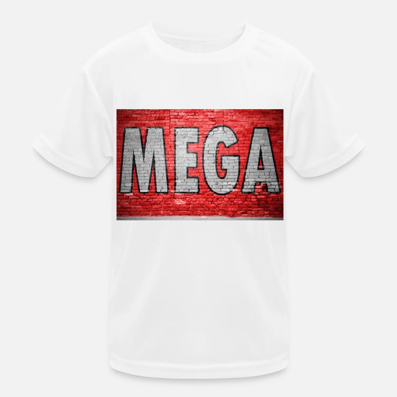 Mega Ziegelsteinmauer Graffiti Kinder Funktions-T-Shirt