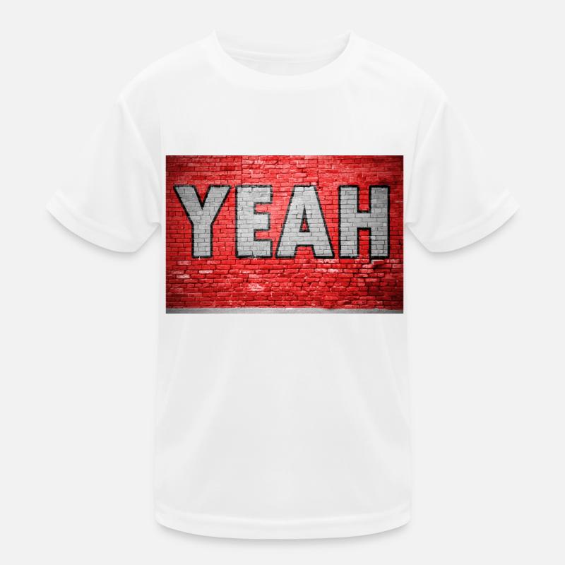 oui Graffiti Mur de briques comiques T-shirt sport Enfant