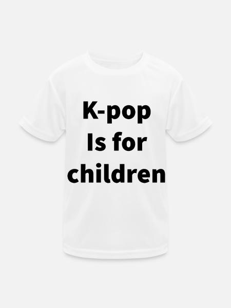 Koreanisch - Kinder Funktions-T-Shirt - Weiß - Vorne