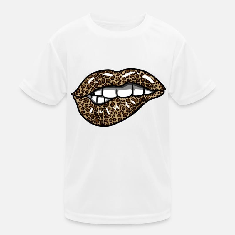 Leopard Lips Kids Functional T-Shirt