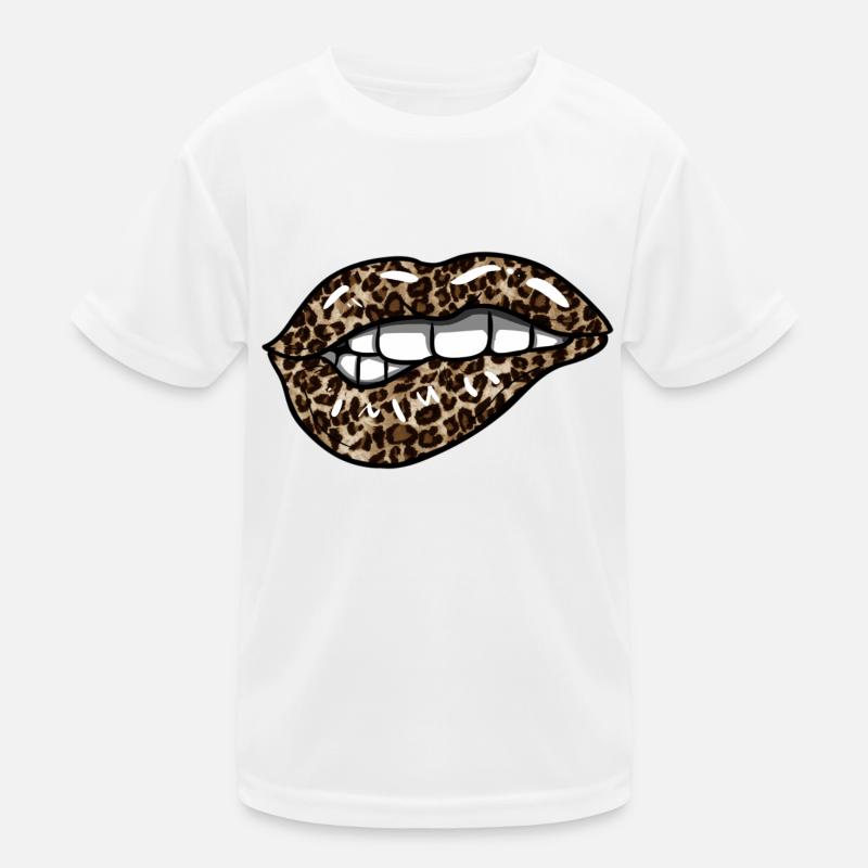 Leopard Lips Kids Functional T-Shirt