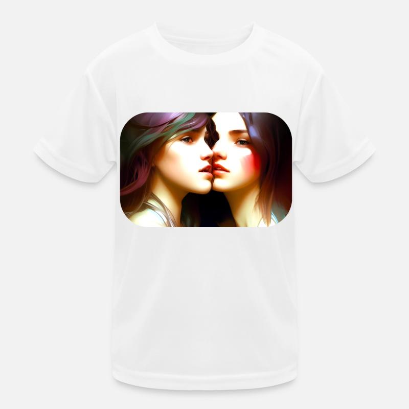 Zwei Mädchen zusammen Kinder Funktions-T-Shirt