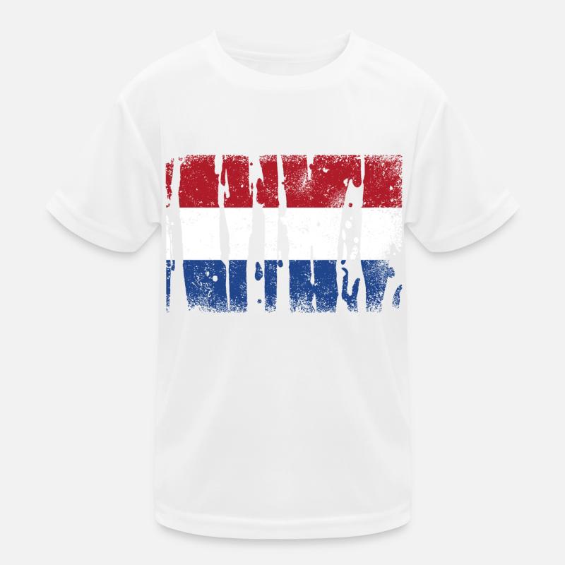 Netherlands Vintage Kids Functional T-Shirt