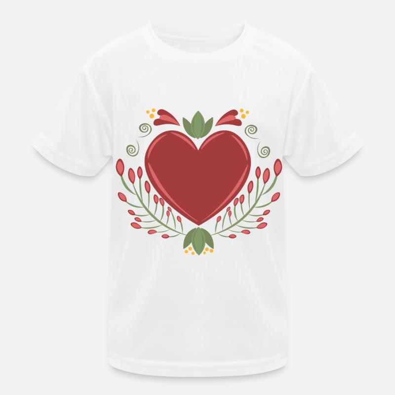 Cœur T-shirt sport Enfant
