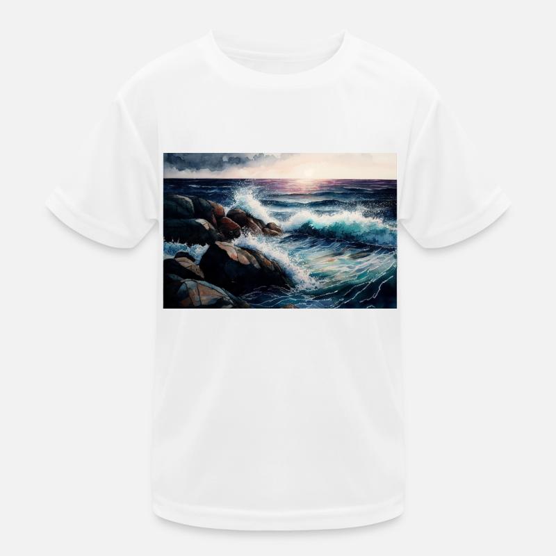 lever de soleil sur la mer T-shirt sport Enfant