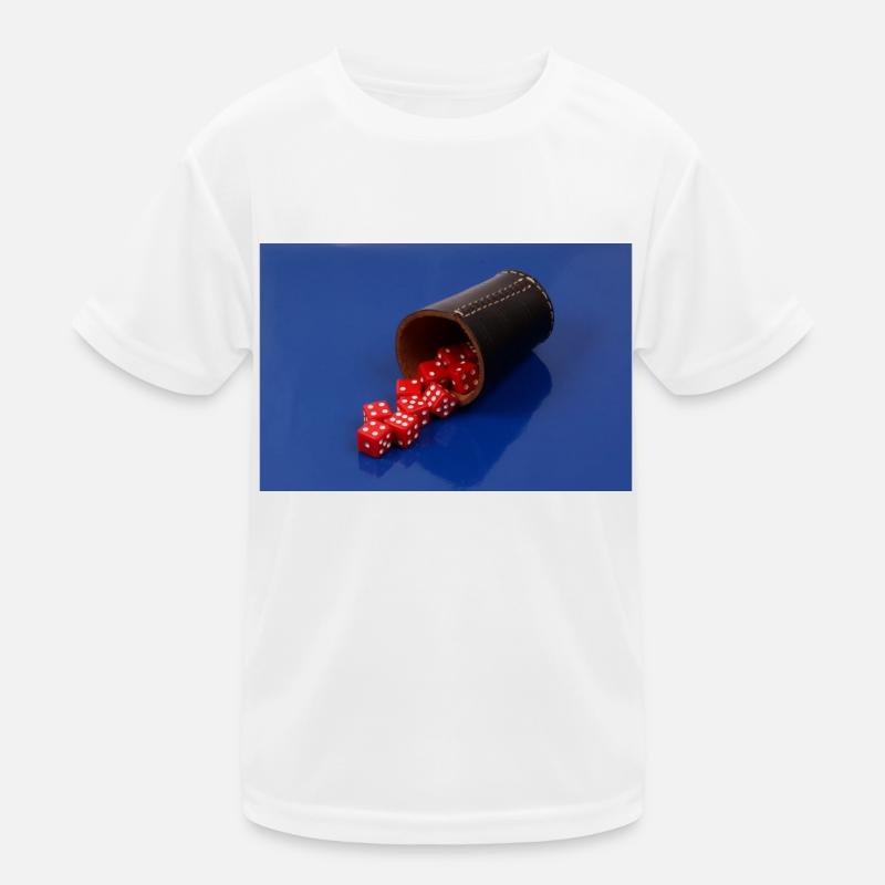 Cubes rouges avec coupe à dés T-shirt sport Enfant