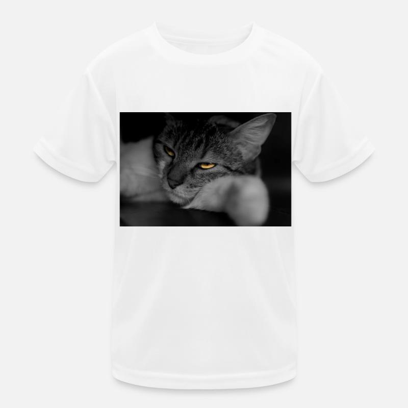 Die Katze mit dem schrecklichen Blick Kinder Funktions-T-Shirt