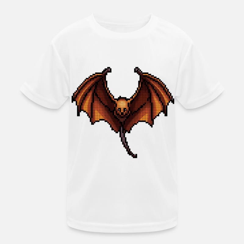 Flying fox dans des graphismes de pixels minimalistes T-shirt sport Enfant
